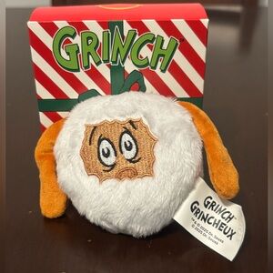 McDonald’s Grinch Max Snowball plush ornament happy meal toy 2025 Christmas NIB